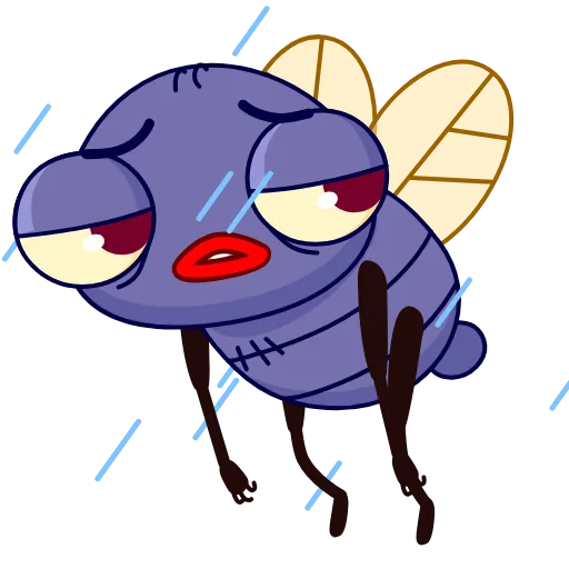 😔 Эмодзи «Mr.Fly» для Telegram