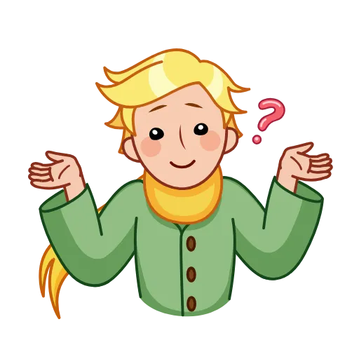 🤷‍♀️ Стикер «The Little Prince» для Telegram
