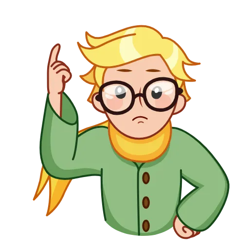 ☝️ Стикер «The Little Prince» для Telegram