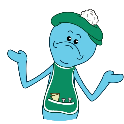 🤷‍♂️ Эмодзи «Mr.Meeseeks» для Telegram