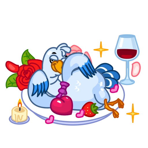❤️‍🔥 Стикер «Seagull Sam» для Telegram