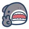 ✌️ Эмодзи «Mr. Shark» для Telegram