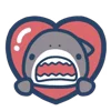 ❤️ Эмодзи «Mr. Shark» для Telegram