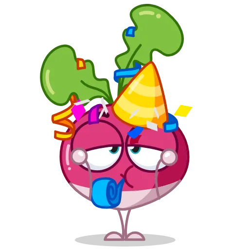🥳 Эмодзи «Radish Emoji» для Telegram