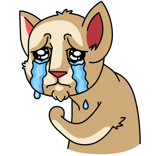 😭 Эмодзи «МудаКотик» для Telegram
