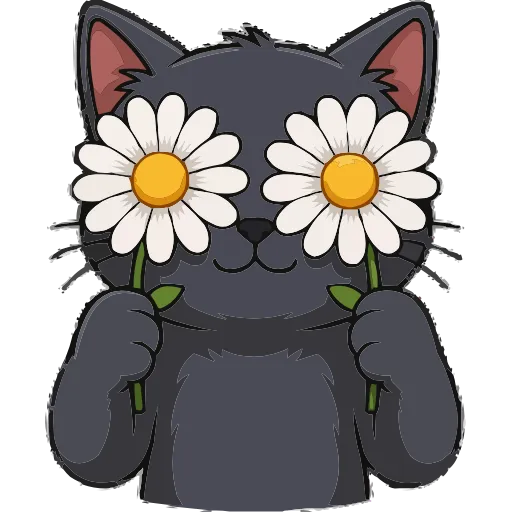 🌷 Эмодзи «Розовые буквы, мультяшные звери» для Telegram