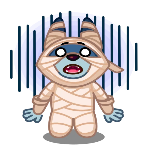 😱 Стикер «Mummy Jackal» для Telegram