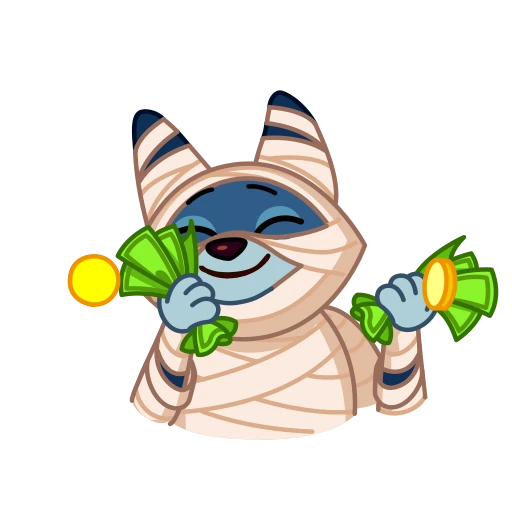 🤑 Стикер «Mummy Jackal» для Telegram
