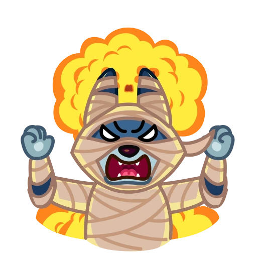 😡 Стикер «Mummy Jackal» для Telegram
