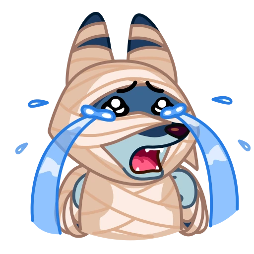 😭 Стикер «Mummy Jackal» для Telegram