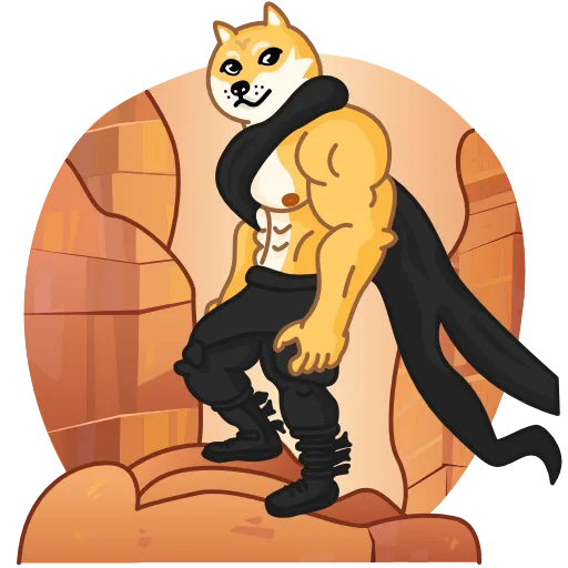 😏 Эмодзи «Muscle Dog» для Telegram