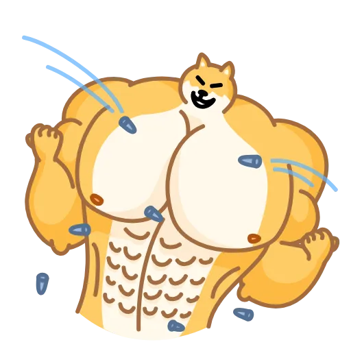💪 Эмодзи «Muscle Dog» для Telegram
