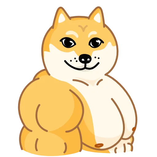 🙂 Эмодзи «Muscle Dog» для Telegram
