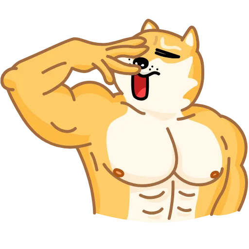 🫣 Эмодзи «Muscle Doge» для Telegram