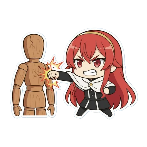👊 Стикер «#anime #cartoons #static #stickers» для Telegram