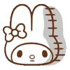 😨 Эмодзи «✌Зайка My Melody» для Telegram