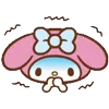 😱 Эмодзи «✌Зайка My Melody» для Telegram