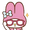 😎 Эмодзи «✌Зайка My Melody» для Telegram