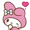 🥰 Эмодзи «✌Зайка My Melody» для Telegram