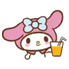 🧃 Эмодзи «✌Зайка My Melody» для Telegram