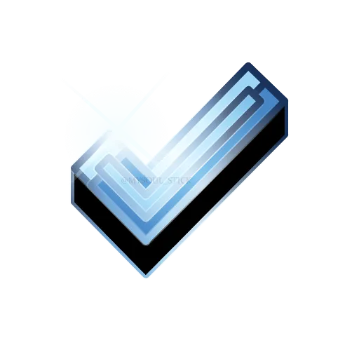 ✅ Эмодзи «Голубые анимированные буквы, разделители, иконки» для Telegram