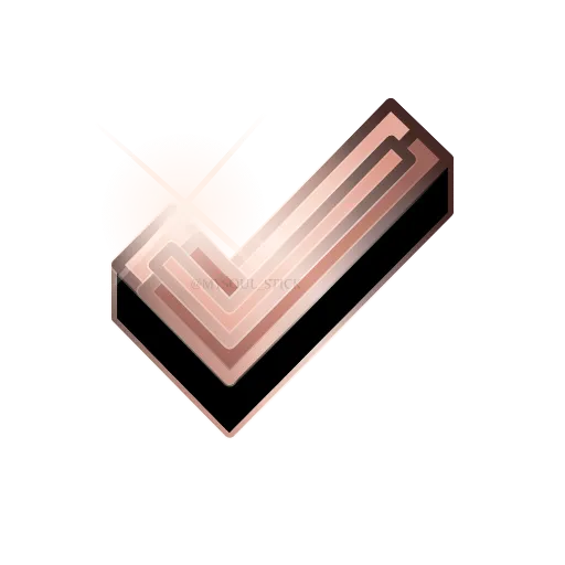 ✅ Эмодзи «буквы в цвете розовое золото, разделители» для Telegram