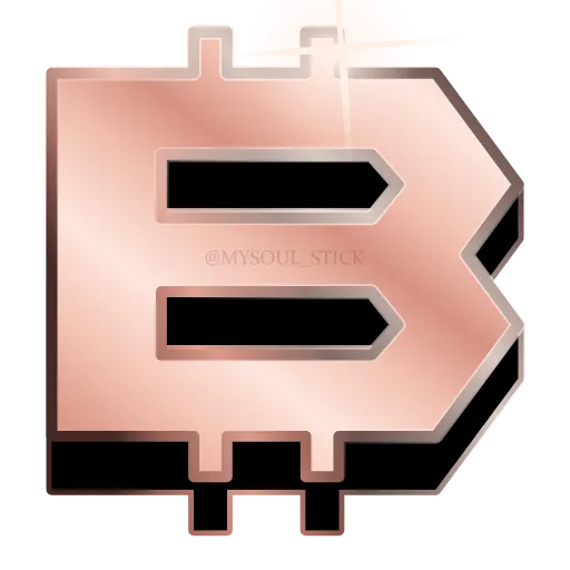 🪙 Эмодзи «буквы в цвете розовое золото, разделители» для Telegram