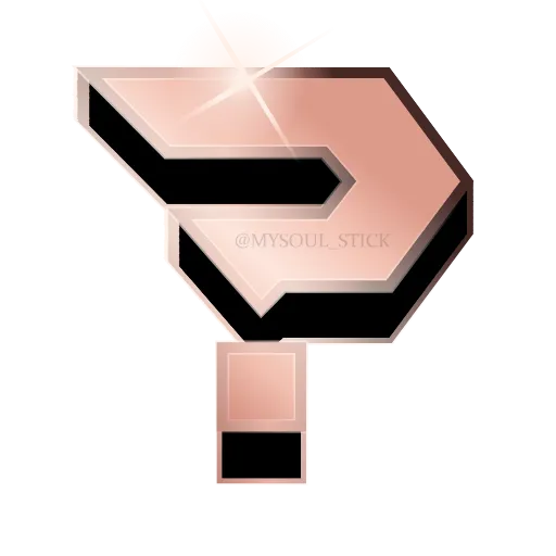 ❓ Эмодзи «буквы в цвете розовое золото, разделители» для Telegram