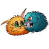 😠 Эмодзи «😍 Tribbles - смайлы с монстриками» для Telegram