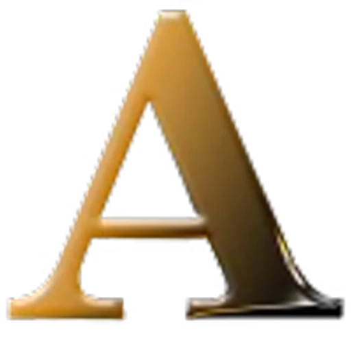 😉 Эмодзи «Золотые буквы с анимацией» для Telegram