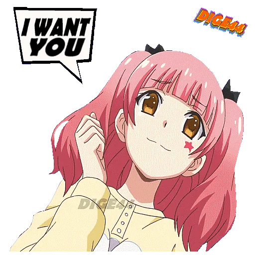💛 Стикер «NENE FUJINOKI MY FIRST GIS A GAL» для Telegram