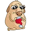 🥺 Эмодзи «Новогодний Дигги» для Telegram