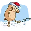 😟 Эмодзи «Новогодний Дигги» для Telegram