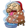 🥵 Эмодзи «Новогодний Дигги» для Telegram