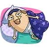 😴 Эмодзи «Новогодний Дигги» для Telegram
