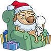 ☺️ Эмодзи «Новогодний Дигги» для Telegram