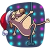 💃 Эмодзи «Новогодний Дигги» для Telegram