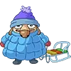 🥶 Эмодзи «Новогодний Дигги» для Telegram