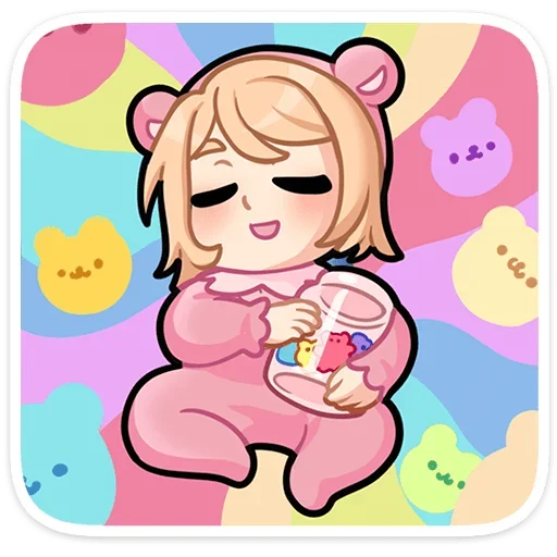 🍰 Стикер «Нана от х» для Telegram