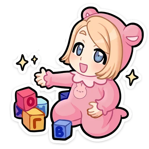 🍰 Стикер «Нана от х» для Telegram