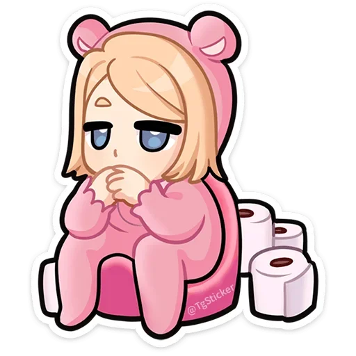 🍰 Стикер «Нана от х» для Telegram