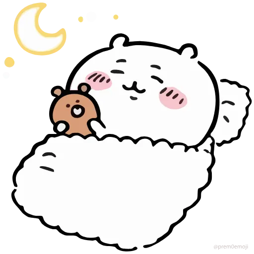🤩 Эмодзи «Nanka Chiisakute Chiikawa» для Telegram