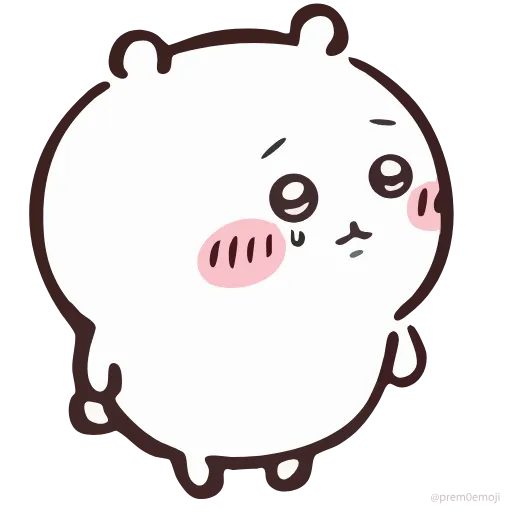 🤩 Эмодзи «Nanka Chiisakute Chiikawa» для Telegram
