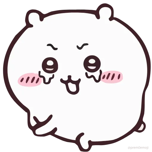 🤩 Эмодзи «Nanka Chiisakute Chiikawa» для Telegram
