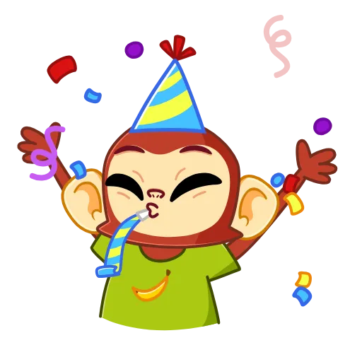 🥳 Эмодзи «Monkey» для Telegram
