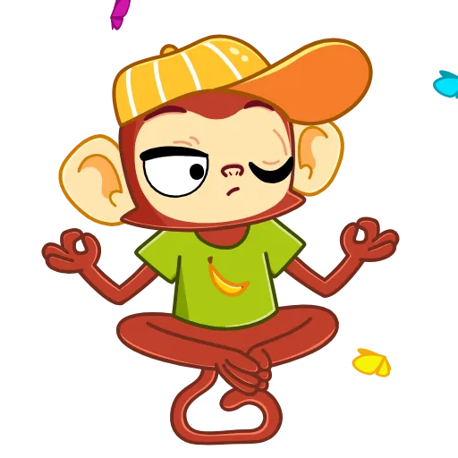 🧘‍♂ Эмодзи «Monkey» для Telegram