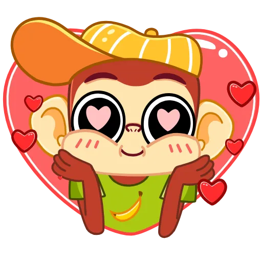 ❤️ Эмодзи «Monkey» для Telegram