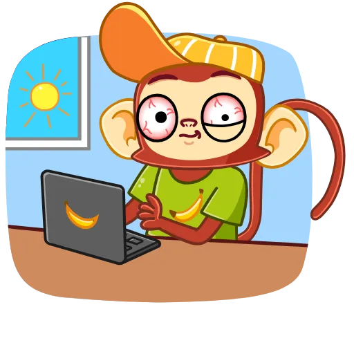 💻 Эмодзи «Monkey» для Telegram