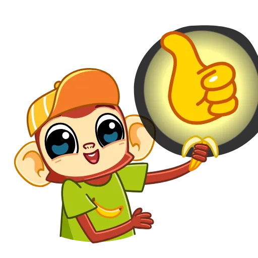 👍 Эмодзи «Monkey» для Telegram