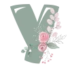 🌺 Эмодзи «Весенние буквы с цветами» для Telegram